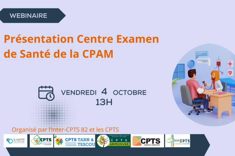 Webinaire : présentation Centre examen santé (CES) CPAM